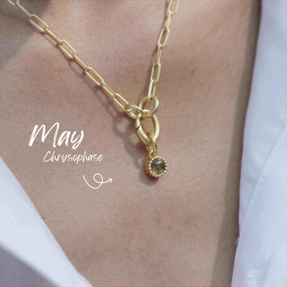 ZARIIN May Birthstone Charm - Chrysoprase