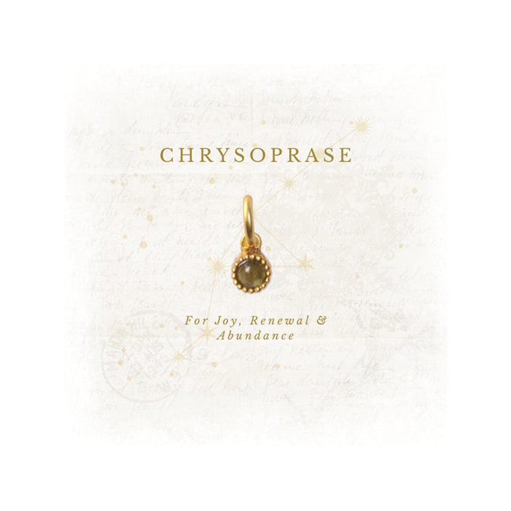 ZARIIN May Birthstone Charm - Chrysoprase