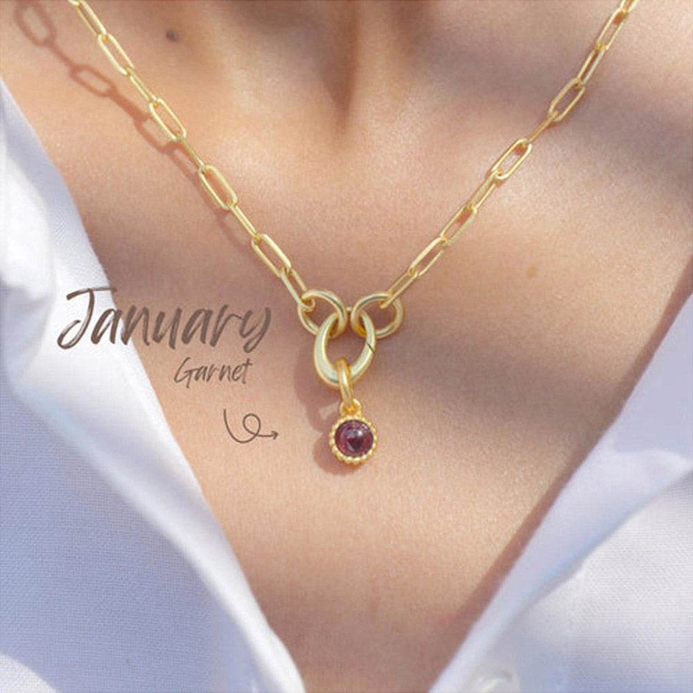 ZARIIN January Birthstone Charm - Garnet