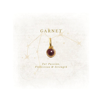 ZARIIN January Birthstone Charm - Garnet