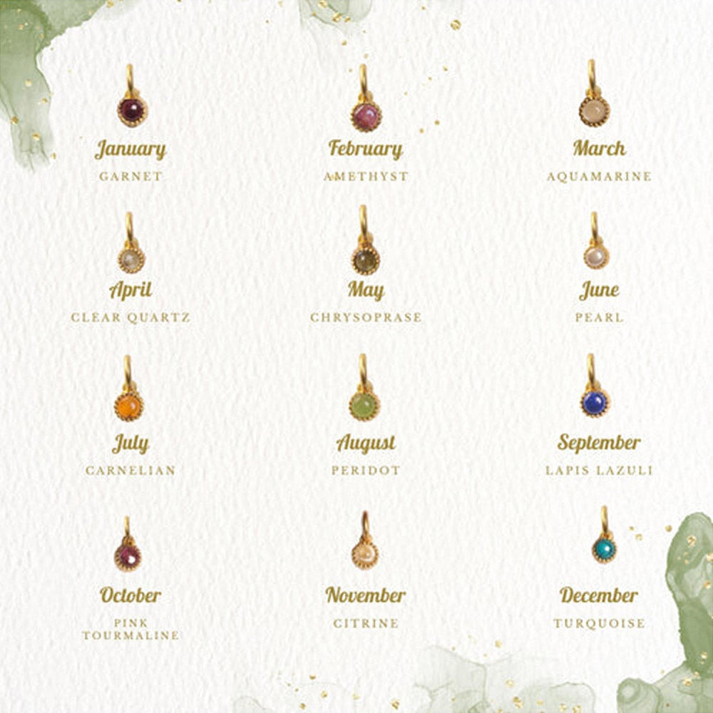 ZARIIN January Birthstone Charm - Garnet