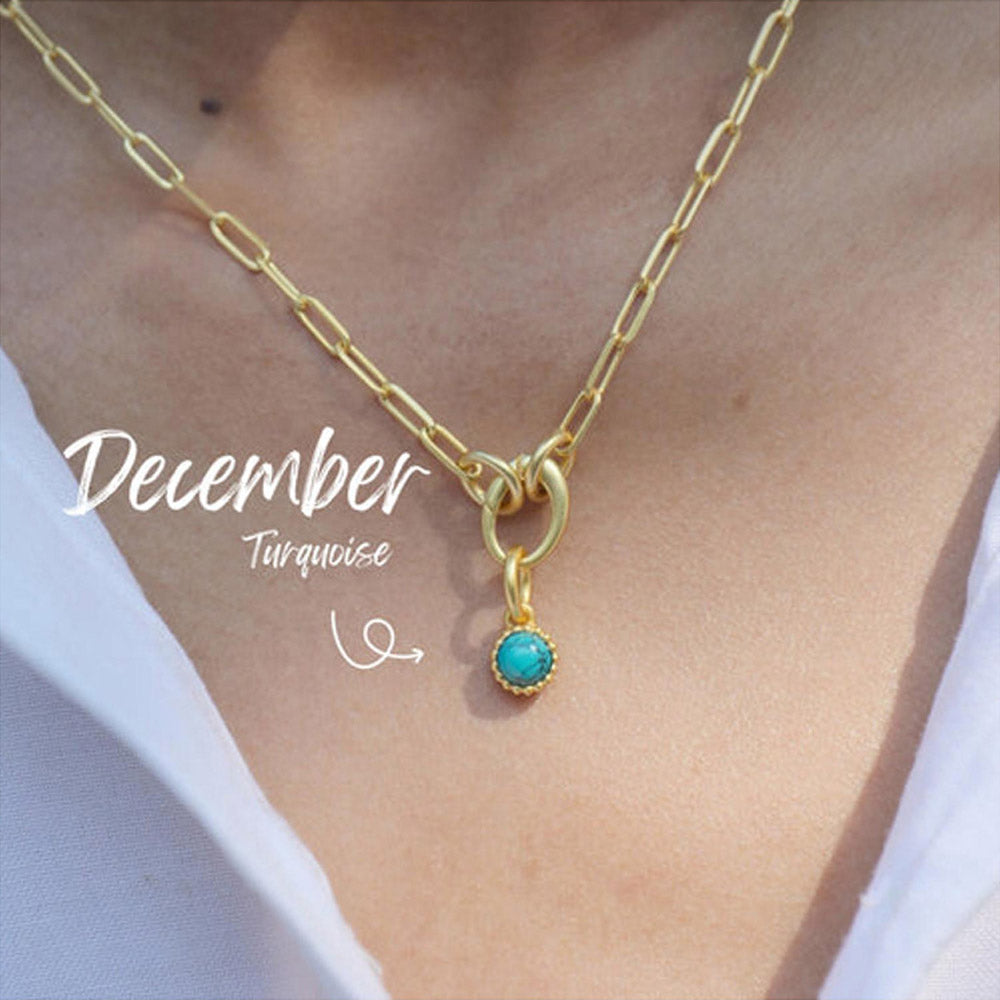 ZARIIN December Birthstone Charm - Turquoise
