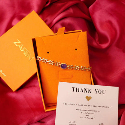 ZARIIN Amethyst Healing Bracelet For Health