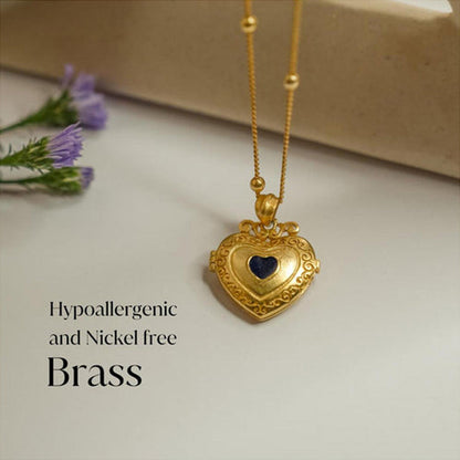 ZARIIN Heart In Heart Photo Locket