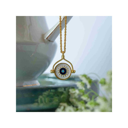 ZARIIN Protection Necklace With Evil Eye And Hamsa Hand