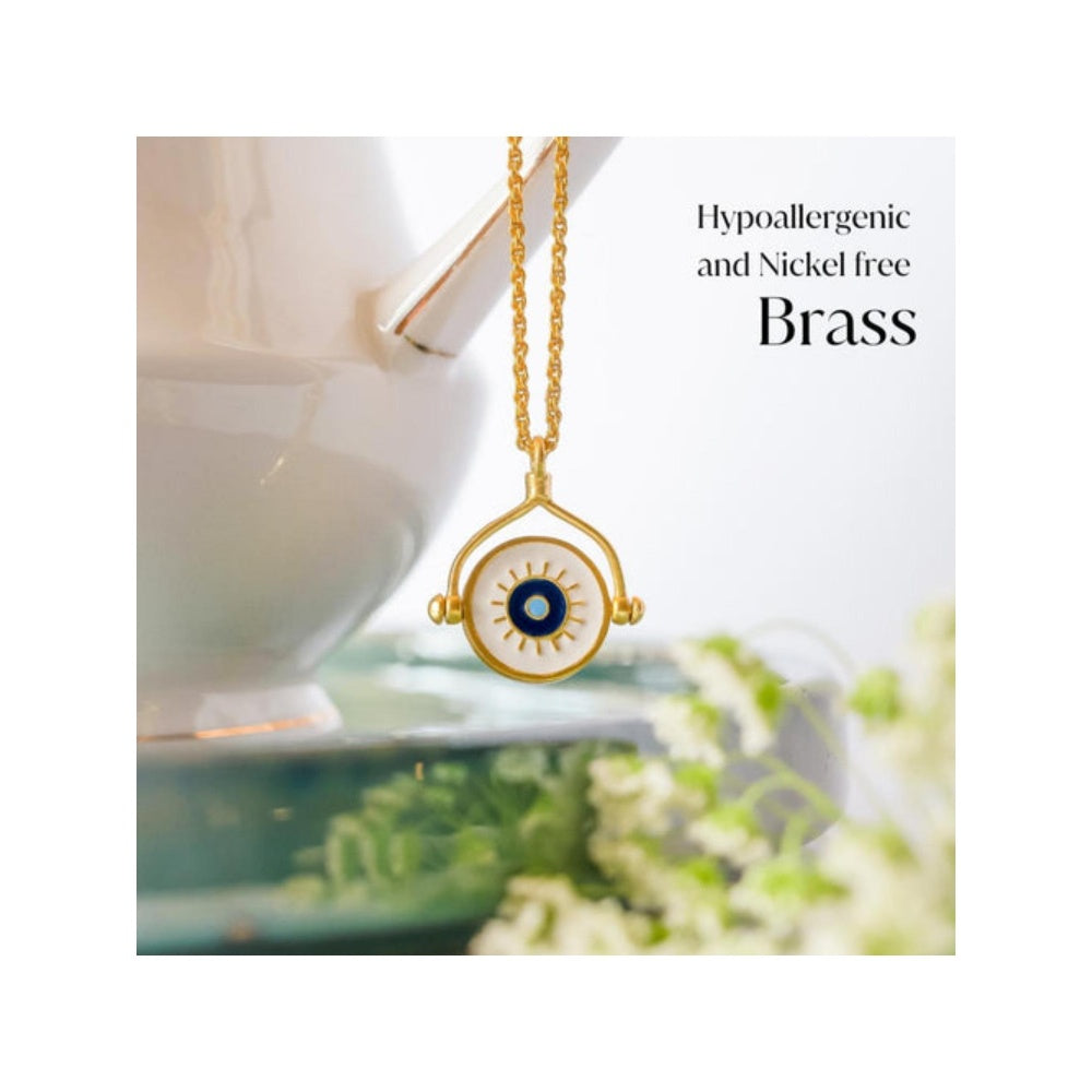 ZARIIN Protection Necklace With Evil Eye And Hamsa Hand