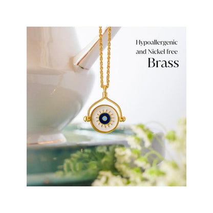 ZARIIN Protection Necklace With Evil Eye And Hamsa Hand