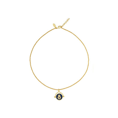 ZARIIN Protection Necklace With Evil Eye And Hamsa Hand