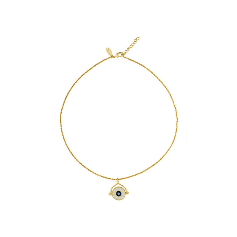 ZARIIN Protection Necklace With Evil Eye And Hamsa Hand