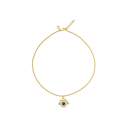 ZARIIN Protection Necklace With Evil Eye And Hamsa Hand