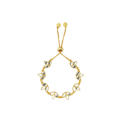 ZARIIN Padma Bracelet With Mirror Polki