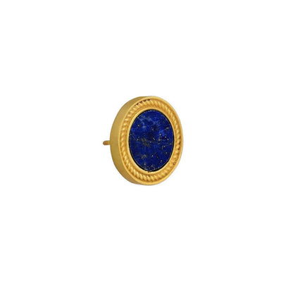 ZARIIN Tranquil Life Stud Earrings With Lapis Lazuli - Intuition
