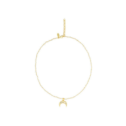 ZARIIN Chaand Ka Nagma Necklace With Mirror Polki And Pearls