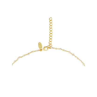 ZARIIN Chaand Ka Nagma Necklace With Mirror Polki And Pearls