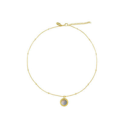 ZARIIN Healing Touch Pendant Necklace With Mother Of Pearl - Creation