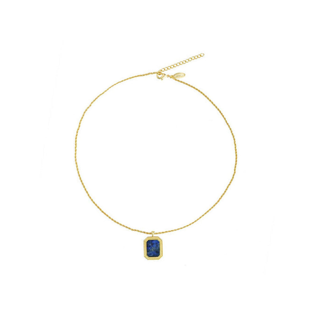 ZARIIN Soul Soothe Pendant Necklace With Lapis Lazuli - Intuition