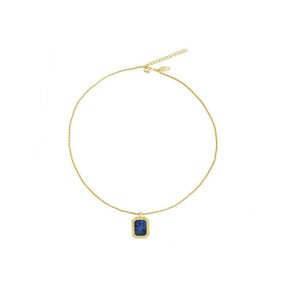 ZARIIN Soul Soothe Pendant Necklace With Lapis Lazuli - Intuition