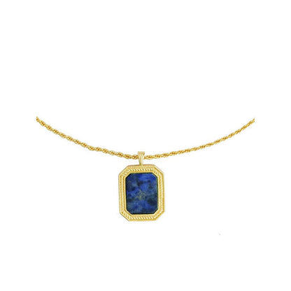 ZARIIN Soul Soothe Pendant Necklace With Lapis Lazuli - Intuition