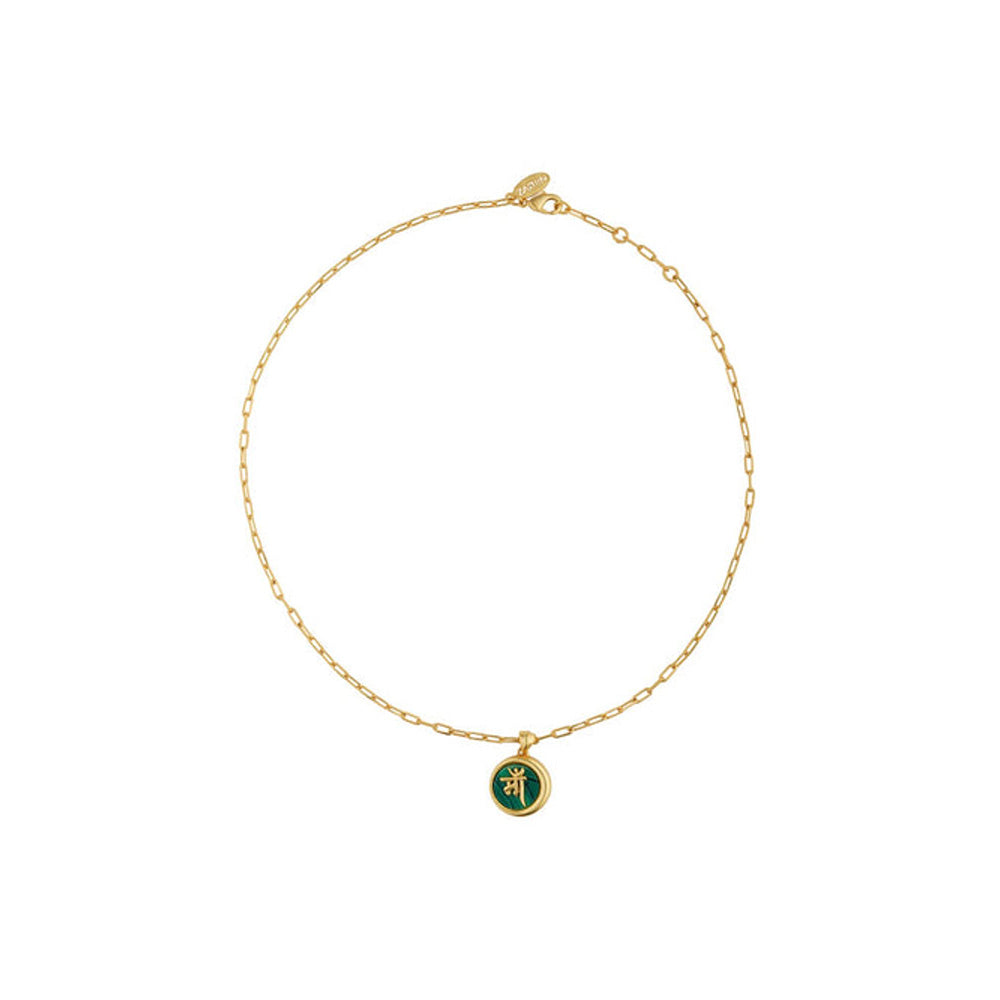 ZARIIN Ma Mother Necklace With Malachite