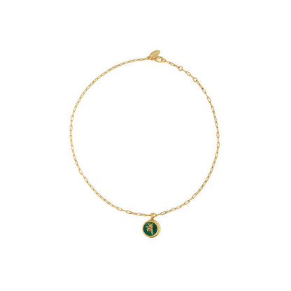 ZARIIN Ma Mother Necklace With Malachite