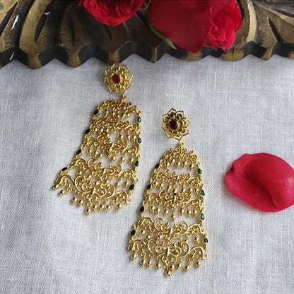 ZARIIN Glorious Drama Filigree Statement Earrings