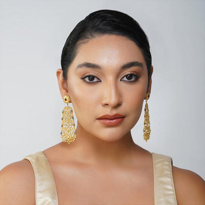 ZARIIN Glorious Drama Filigree Statement Earrings