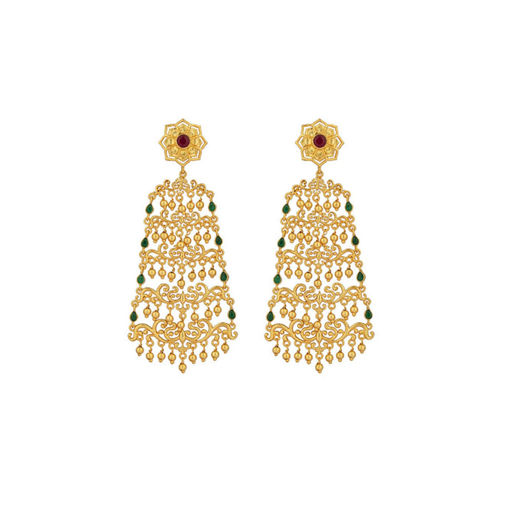 ZARIIN Glorious Drama Filigree Statement Earrings
