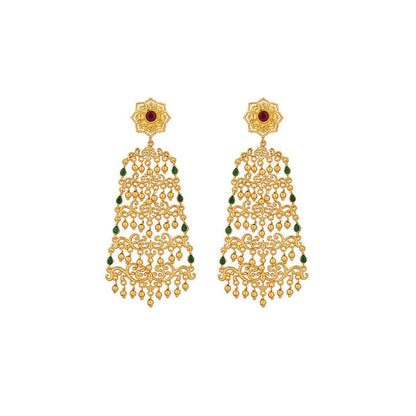 ZARIIN Glorious Drama Filigree Statement Earrings