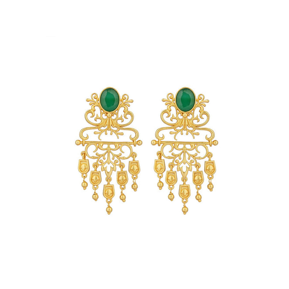 ZARIIN Majestic Charm Filigree Earrings