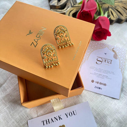 ZARIIN Timeless Treasures Filigree Stud Earrings