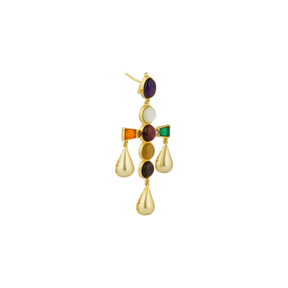 ZARIIN Colour Pop Navratna Earrings