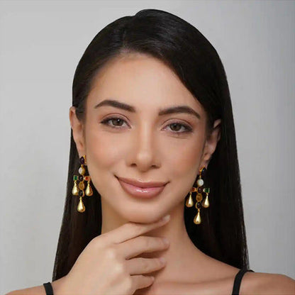 ZARIIN Colour Pop Navratna Earrings