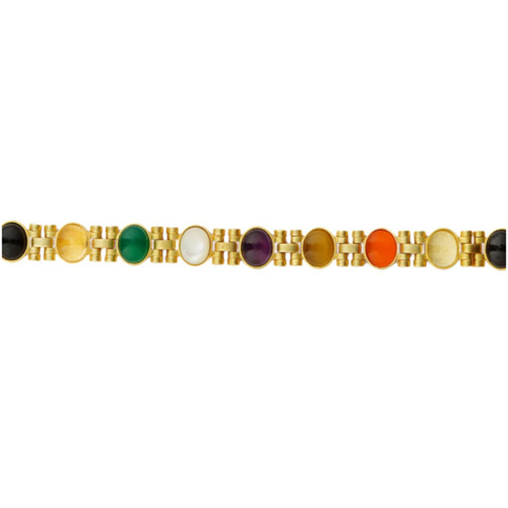 ZARIIN Power Moves Navratna Choker Necklace