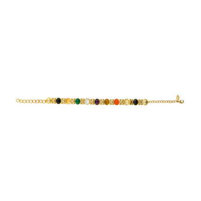 ZARIIN Power Moves Navratna Choker Necklace