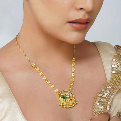 ZARIIN Peacock Enigma Pendant Necklace
