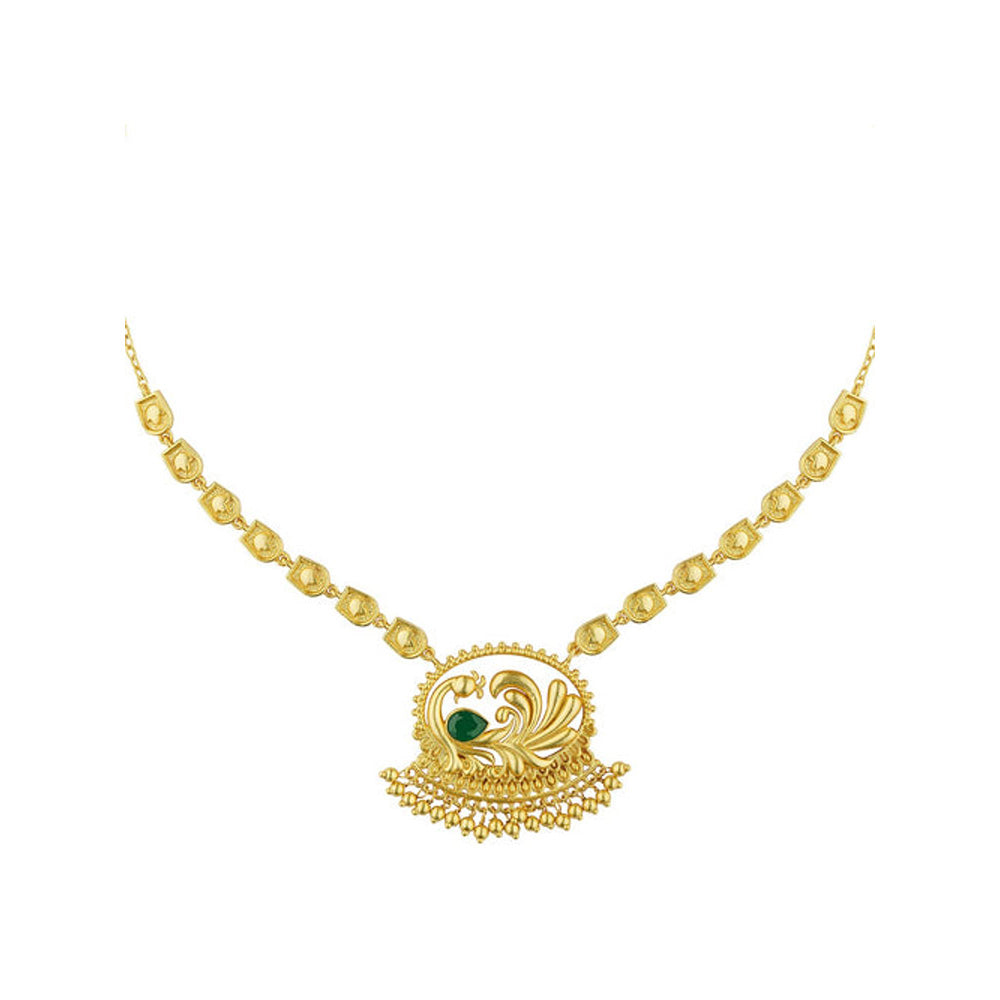 ZARIIN Peacock Enigma Pendant Necklace