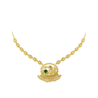 ZARIIN Peacock Enigma Pendant Necklace