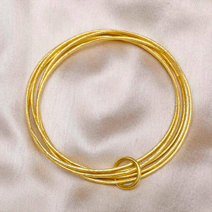 ZARIIN Charm Canvas Stacked Bracelet