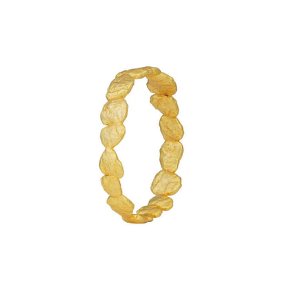 ZARIIN Gold Nuggets Goldtone Bangle