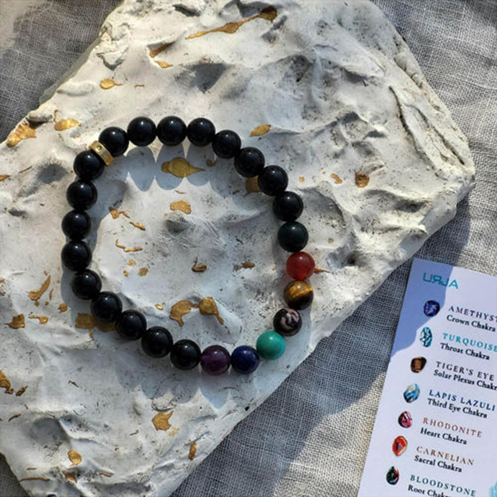 ZARIIN Chakra Healing Beaded Bracelet - Men