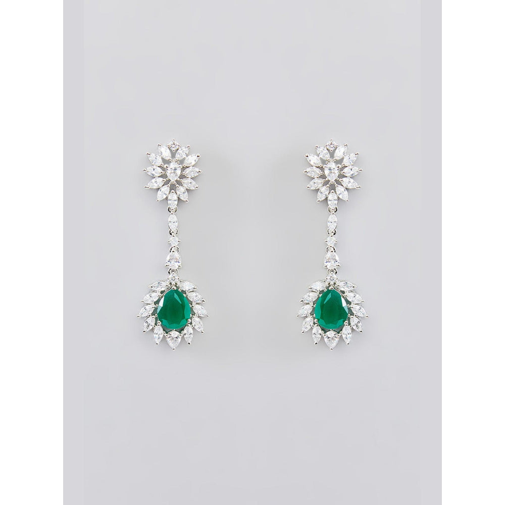 Zevar By Geeta Qureshi Emerald Necklace With Pair Of Earring