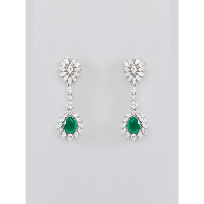 Zevar By Geeta Qureshi Emerald Necklace With Pair Of Earring