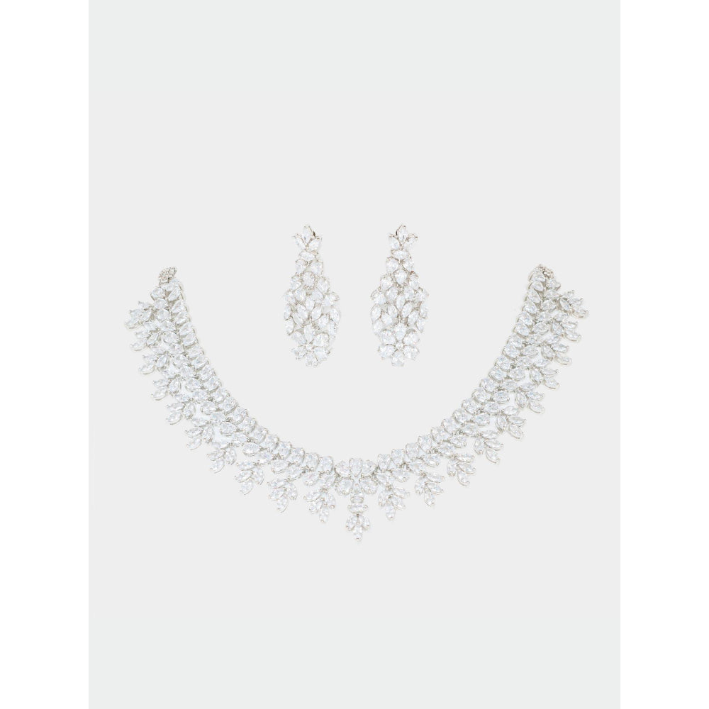 Zevar By Geeta Sajeeli Necklace With Pair Of Earring