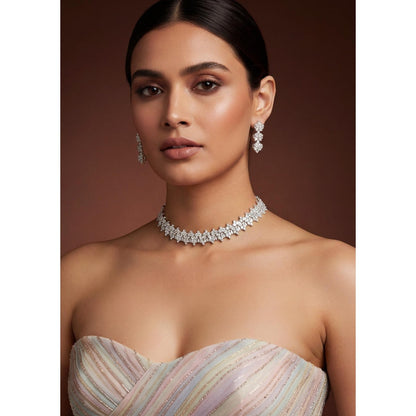 Zevar By Geeta Indali Necklace With Pair Of Earring