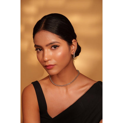 Zevar By Geeta Yahvi Necklace With Pair Of Earring