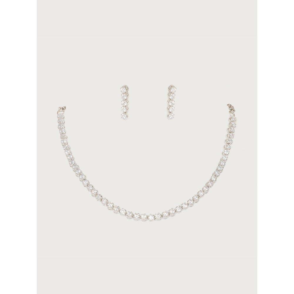 Zevar By Geeta Yahvi Necklace With Pair Of Earring