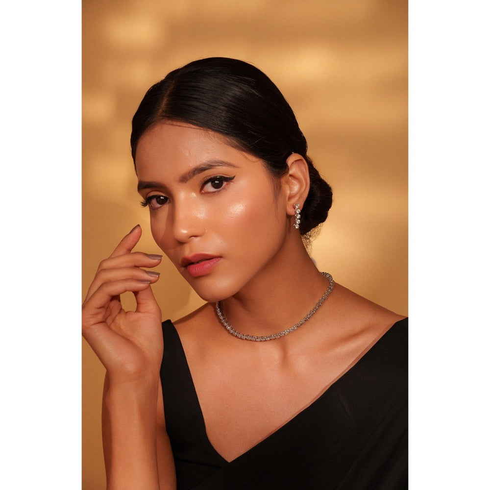 Zevar By Geeta Yahvi Necklace With Pair Of Earring