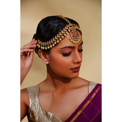 Zevar By Geeta Gold Fakia Polki Matha Patti