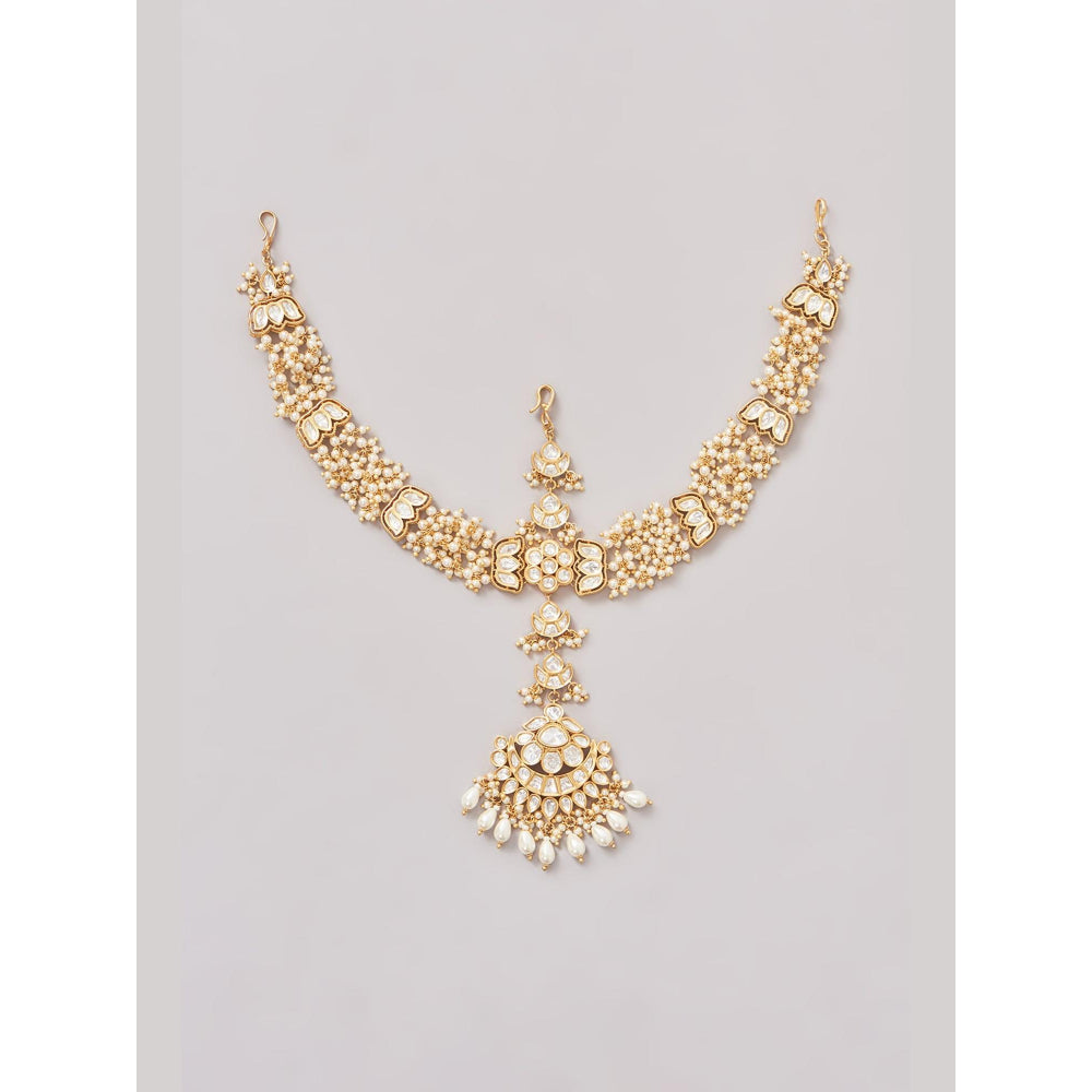 Zevar By Geeta Gold Sita Lotus Matha Patti