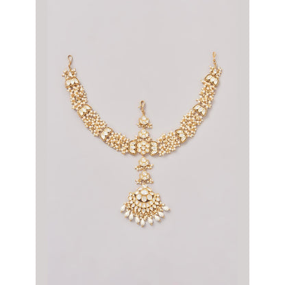 Zevar By Geeta Gold Sita Lotus Matha Patti